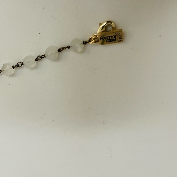 Native Gem Alchemist Quartz Crystal Rainbow Moonstone Pearl Necklace - Picture 6 of 6